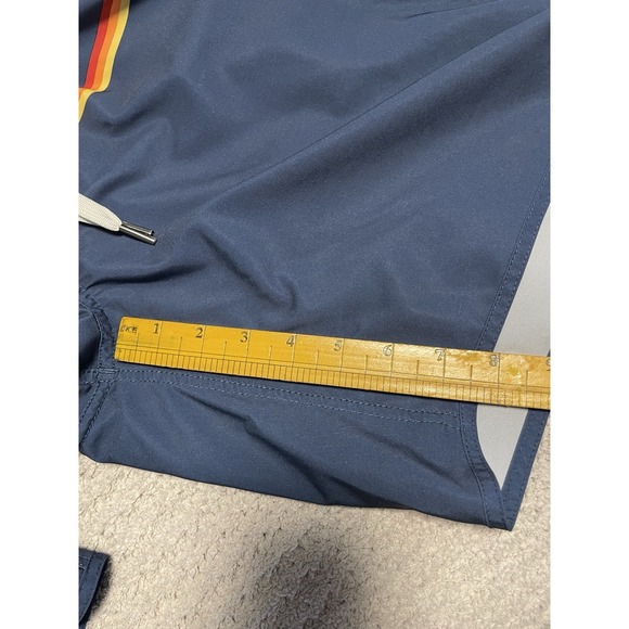 Fair Harbor Swim Trunks Men Large Blue Orange Red Performance Lined Shorts 8.5" - Picture 11 of 11